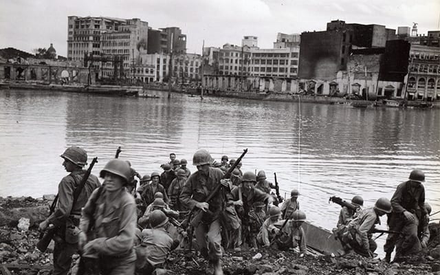 American Troops during the battle of Manila